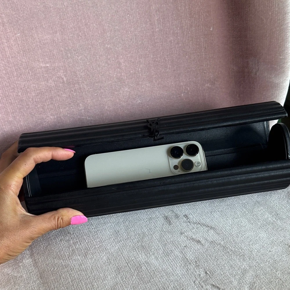 Yves Saint Laurent Black Clutch - Picture 11 of 14